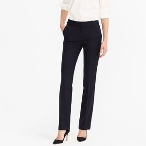 NWT J Crew Black Campbell Trousers Size 2